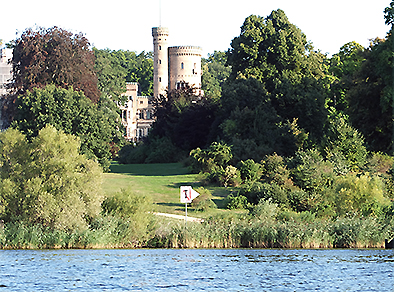 Schloss Babelsberg vom Wasser per Kajak